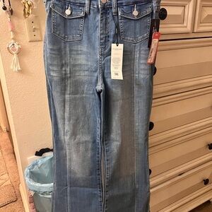 Liverpool Hannah Hi-Rise Light Blue Flare/Wide leg Jeans (8/29)